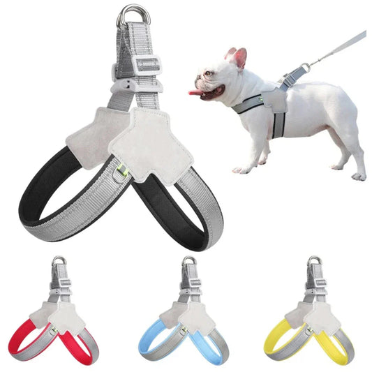 Reflective No-Pull Dog Harness – Adjustable Vest for Small & Medium Dogs - BIG FRENCHIES