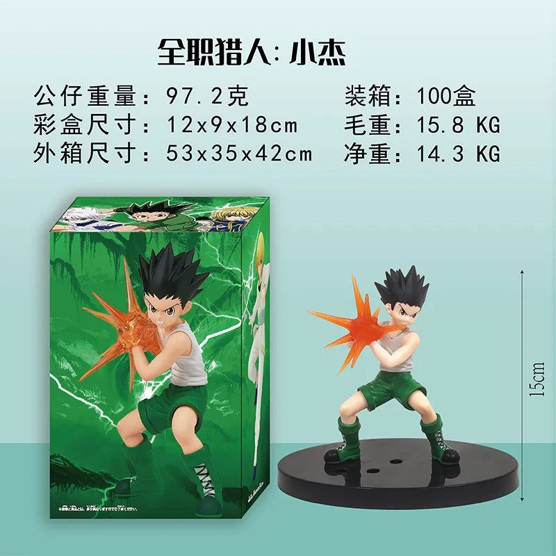 6 PCS Hunter X Hunter Figurines, Chrollo Killua Gon Hisoka Kurapika Illumi Action Figure PVC Statue