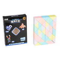 MEACAOFG Magic Snake Ruler Puzzle 24 36 48 60 72 Segments Stress Reliever Toys Twist Folding Educational Toy Kids Child Fidget Toys Cube