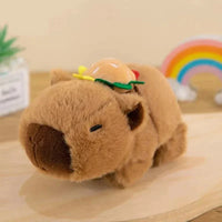 Kawaii Capybara Plush Slap Snap Wristband – Funny Kids Toy Bracelet
