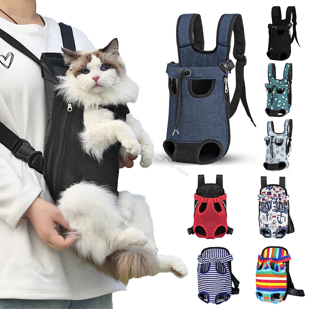 Breathable Cat Backpack Carrier for Outdoor Adventures - BIG FRENCHIES