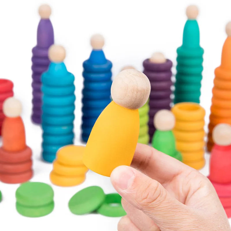 Rainbow Rings, Coins and Nins Pretend Play Toys