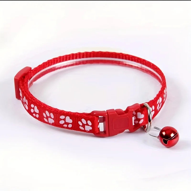 Colorful Adjustable Cat Collar with Bell - BIG FRENCHIES