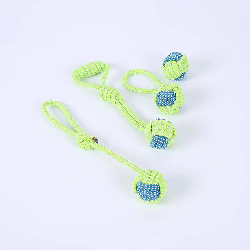 Interactive Cotton Rope Dog Toys for Puppies & Adults - BIG FRENCHIES