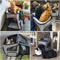 Expandable Pet Carrier Backpack – Travel Bag - BIG FRENCHIES