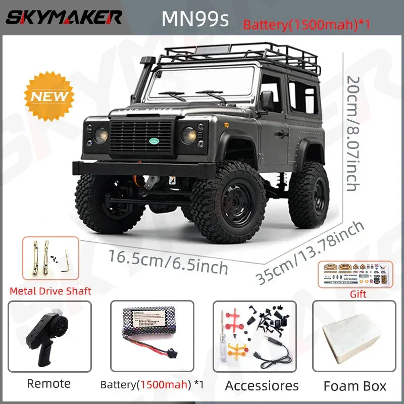 1:12 RC Car MN99s MN98 4WD Rock Crawler Remote Control Truck Toy - BIG FRENCHIES