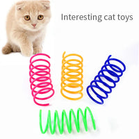 Colorful Cat Spring Toys – Durable Coil Play for Kittens - BIG FRENCHIES