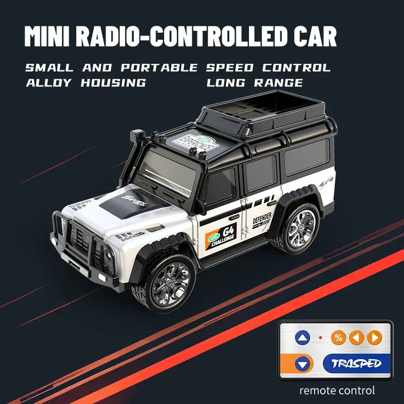 6601Green RC Car MINI Alloy 1/64 Remote Control Toy for Kids - BIG FRENCHIES