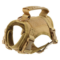 Tactical Puppy Harness Leash Set – Adjustable Military-Style Vest for Small Dogs & Cats, Ideal for Training & Walking - BIG FRENCHIES