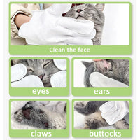 No-Rinse Cat Bath Wipes For Stress-Free Cleaning - 6Pcs - BIG FRENCHIES