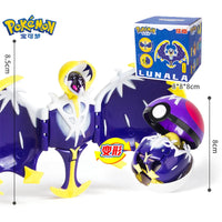 Pokemon Pokeball Anime Figures Toys, Pikachu Gengar Dragonite Snorlax Lapras Pocket Pokeball Toys