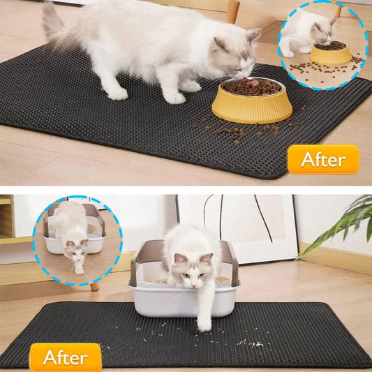 Cat Litter Mat – Waterproof Double Layer For Clean Floors - BIG FRENCHIES