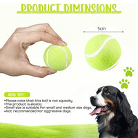 Tennis Balls for Dogs – 2-Inch Small Dog Balls Compatible with Automatic Ball Launchers (12 Pack) - BIG FRENCHIES