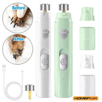 Electric Dog Nail Grinder – USB Rechargeable Pet Nail Clipper & Painless Trimmer for Small and Large Pets - BIG FRENCHIES
