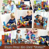 Magnetic Building Blocks Mine World Magnet Cube Set for Boy Girl Kid Age 3+ DIY Model Children Stem STEM Sensory Toy Gift