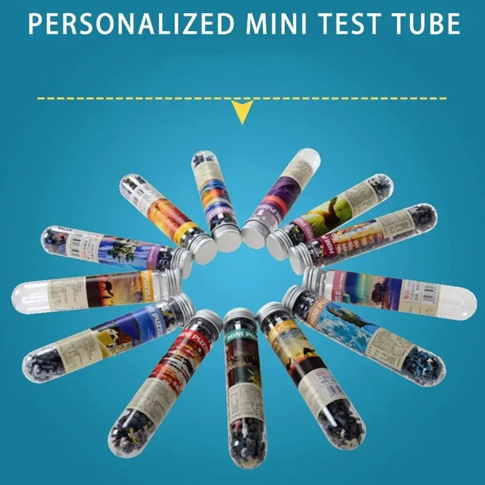 150PCS Oil Painting Jigsaw Puzzles – Mini Test Tube Educational Toy - BIG FRENCHIES