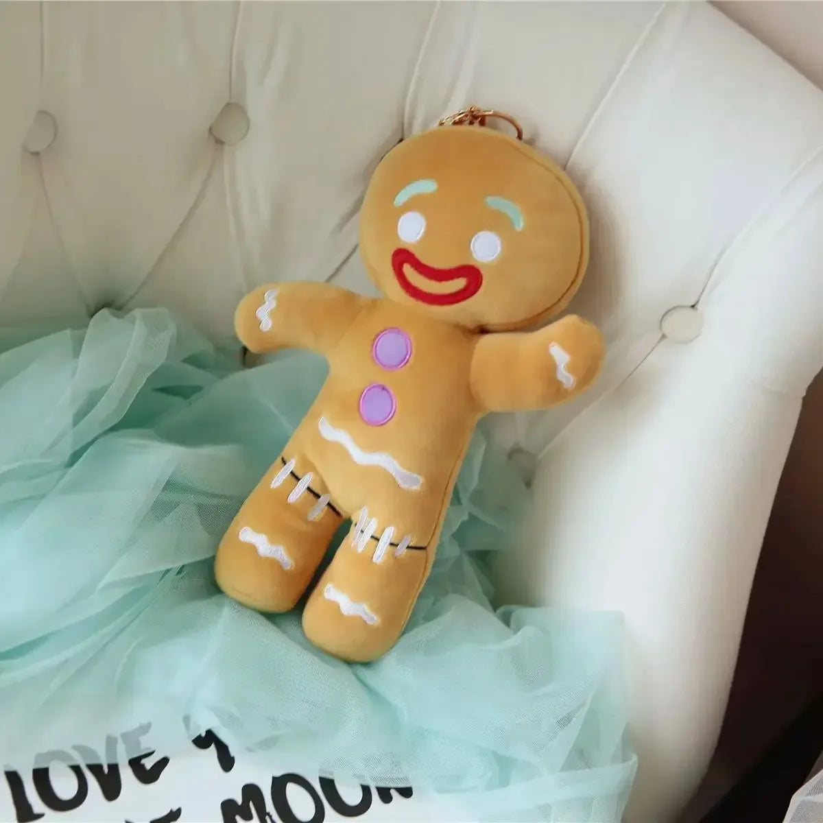 Gingerbread Man Christmas Plush Toy – Soft Stuffed Cookie Doll for Kids - BIG FRENCHIES