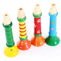 Wooden Trumpet Toy Horn Whistle Montessori Musical Instrument for Kids - BIG FRENCHIES