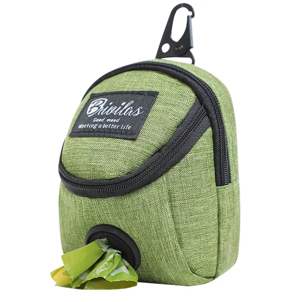 Portable Dog Treat Pouch – Training & Travel Bag with Poop Dispenser - BIG FRENCHIES