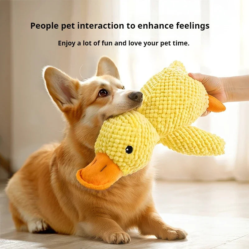 Dog Plush Sleeping Duck – Bite-Resistant & Sound Toy - BIG FRENCHIES