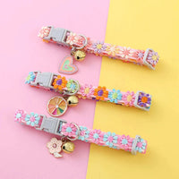 Colorful Pet Collar With Bell for Cats & Small Dogs