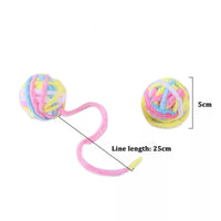 Colorful Yarn Ball Cat Toys with Bell - BIG FRENCHIES