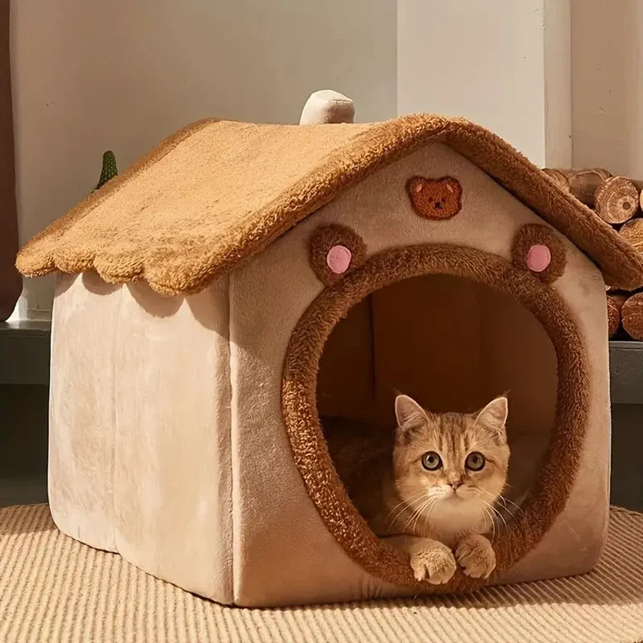 Foldable Pet House – Washable Bed for Small Dogs & Medium Cats - BIG FRENCHIES