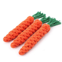 Carrot Rope Dog Chew Toy – Durable Cotton Molar Toy for Puppies & Dogs - BIG FRENCHIES