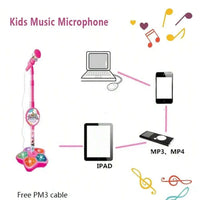 Kids Microphone Stand Toy, Portable Children's Karaoke Electronic, Durable Party Karaoke Microphone Stand, Kids Karaoke Machine