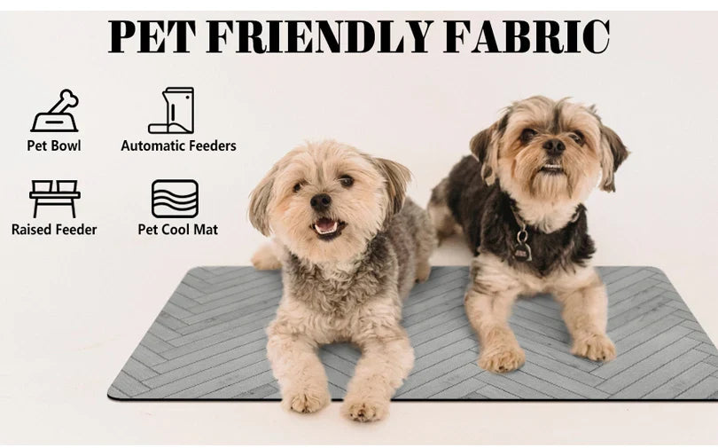 Absorbent Pet Feeding Mat with Waterproof Backing for Dogs & Cats - BIG FRENCHIES