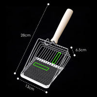 Stainless Steel Fine Mesh Litter Scoop – Easy Clean, Non-Stick & Durable