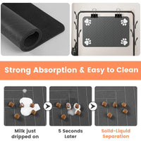 Absorbent Pet Feeding Mat with Waterproof Backing for Dogs & Cats - BIG FRENCHIES
