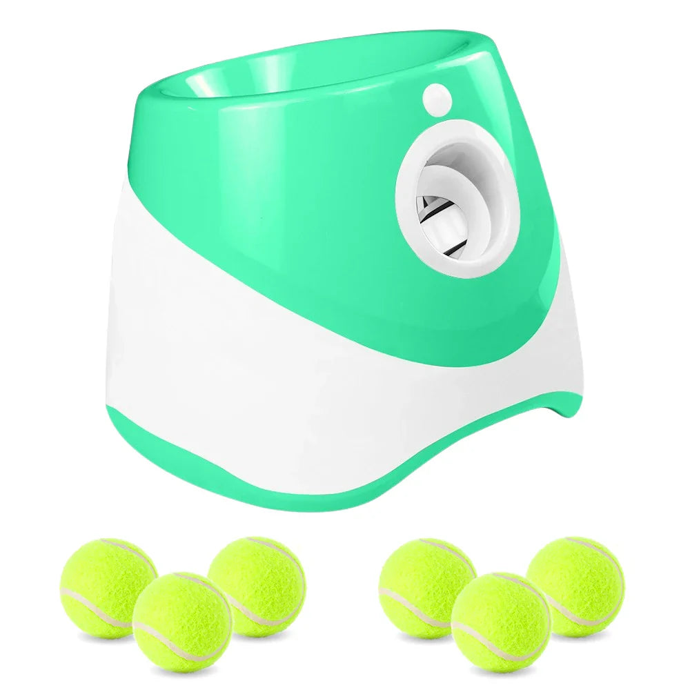 Automatic Dog Tennis Ball Launcher – Rechargeable Interactive Ball Throwing Machine for Small & Medium Dogs - BIG FRENCHIES