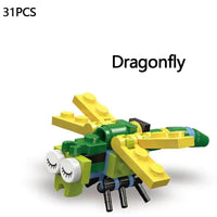 MEACAOFG Mini Insect Series Building Block Ladybug Dragonfly Butterfly Snail Wasp Mantis Beetle Bricks Toys Christmas Gifts For Children