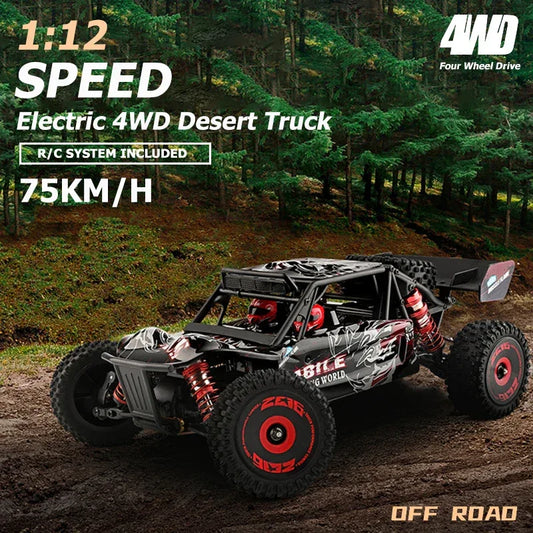 WLtoys 124016 V8 RC Car 75 KM/H High Speed 4WD Drift Off-Road - BIG FRENCHIES
