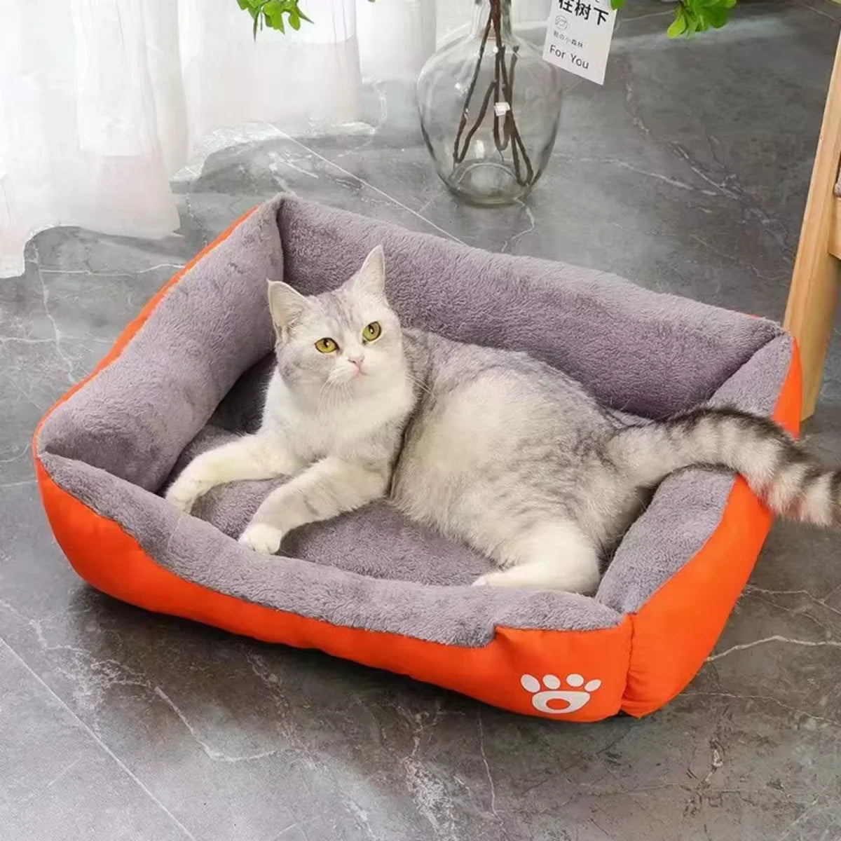 Color Square Winter Warm Pet Bed – Dog & Cat House - BIG FRENCHIES