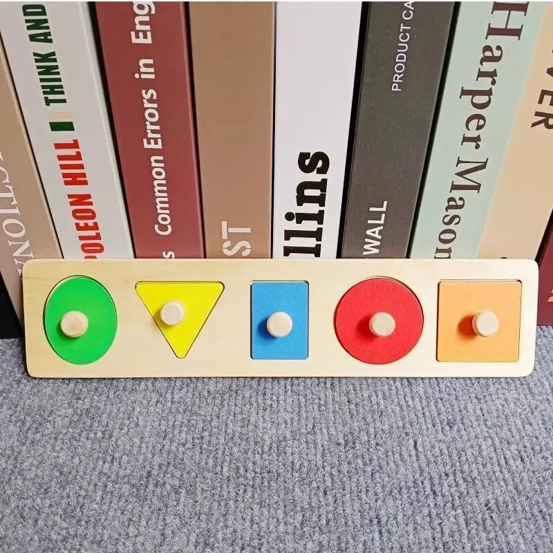 Montessori Wooden Building Blocks – Educational Color & Shape Toy - BIG FRENCHIES