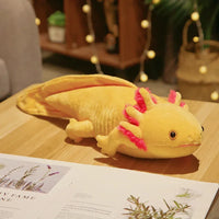 Kawaii Axolotl Plush Toy – Colorful Newt Stuffed Long Pillow - BIG FRENCHIES