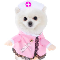 Halloween Dagger Pet Costume - Funny Knife-Holding Dog & Cat Standing Dress for Festival Dress-Up