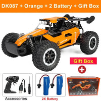 1:16 RC Drift Racing Car - High-Speed Off-Road Alloy Truck with LED Lights, 20KM/H, 2.4G Radio Control for Kids & Adults