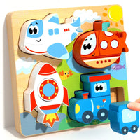 Montessori Wooden Building Blocks – Educational Color & Shape Toy - BIG FRENCHIES