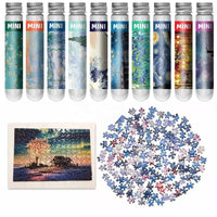150PCS Oil Painting Jigsaw Puzzles – Mini Test Tube Educational Toy - BIG FRENCHIES