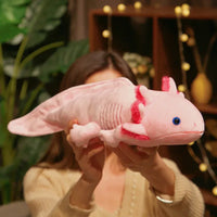 Kawaii Axolotl Plush Toy – Colorful Newt Stuffed Long Pillow - BIG FRENCHIES