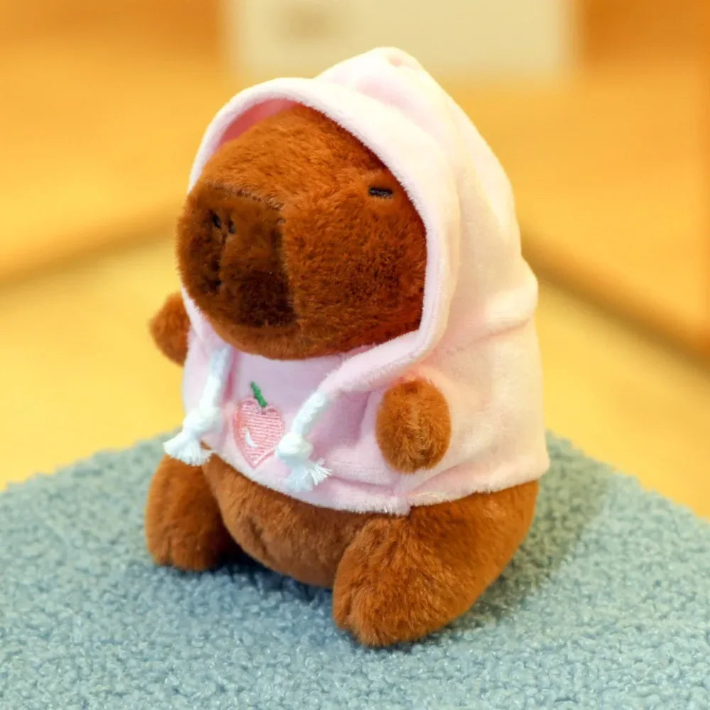 Cute Capybara Plush Toy – Hoodie with Wings Stuffed Animal Doll - BIG FRENCHIES