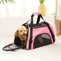 Portable Cat & Dog Carrier Bag – Foldable Breathable Travel Handbag - BIG FRENCHIES
