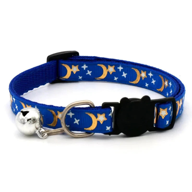 Colorful Pet Collar With Bell for Cats & Small Dogs