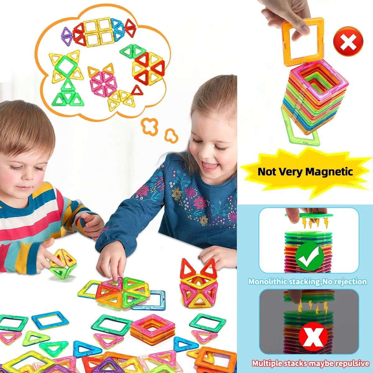Magnetic Building Blocks for Kids – STEM Construction Learning Toy - BIG FRENCHIES