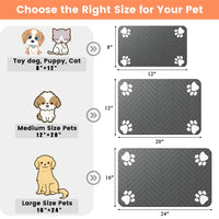 Absorbent Pet Feeding Mat with Waterproof Backing for Dogs & Cats - BIG FRENCHIES