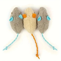 Plush Rat Cat Toy Set – 3/7PCS Durable Linen Indoor Play - BIG FRENCHIES