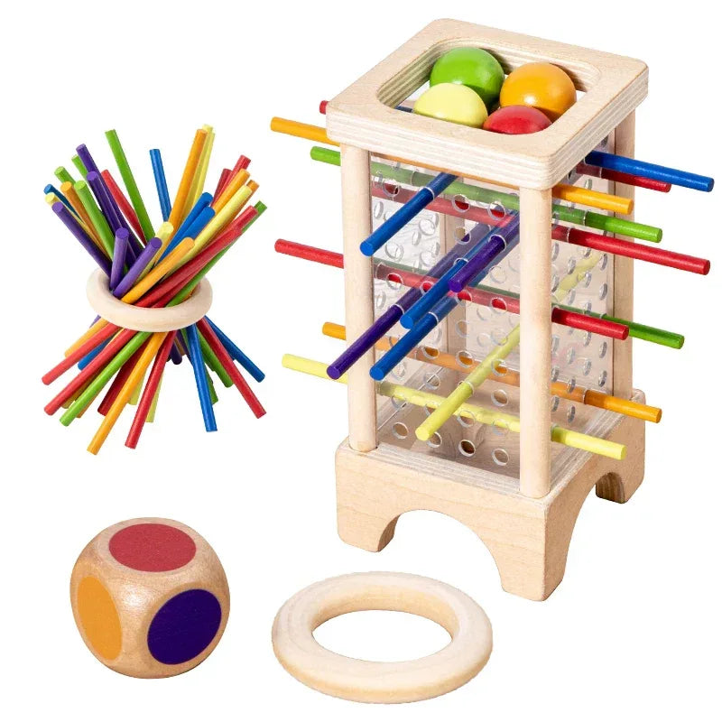 Wooden Stick Board Game | Montessori Parent-Child Interaction Toy - BIG FRENCHIES